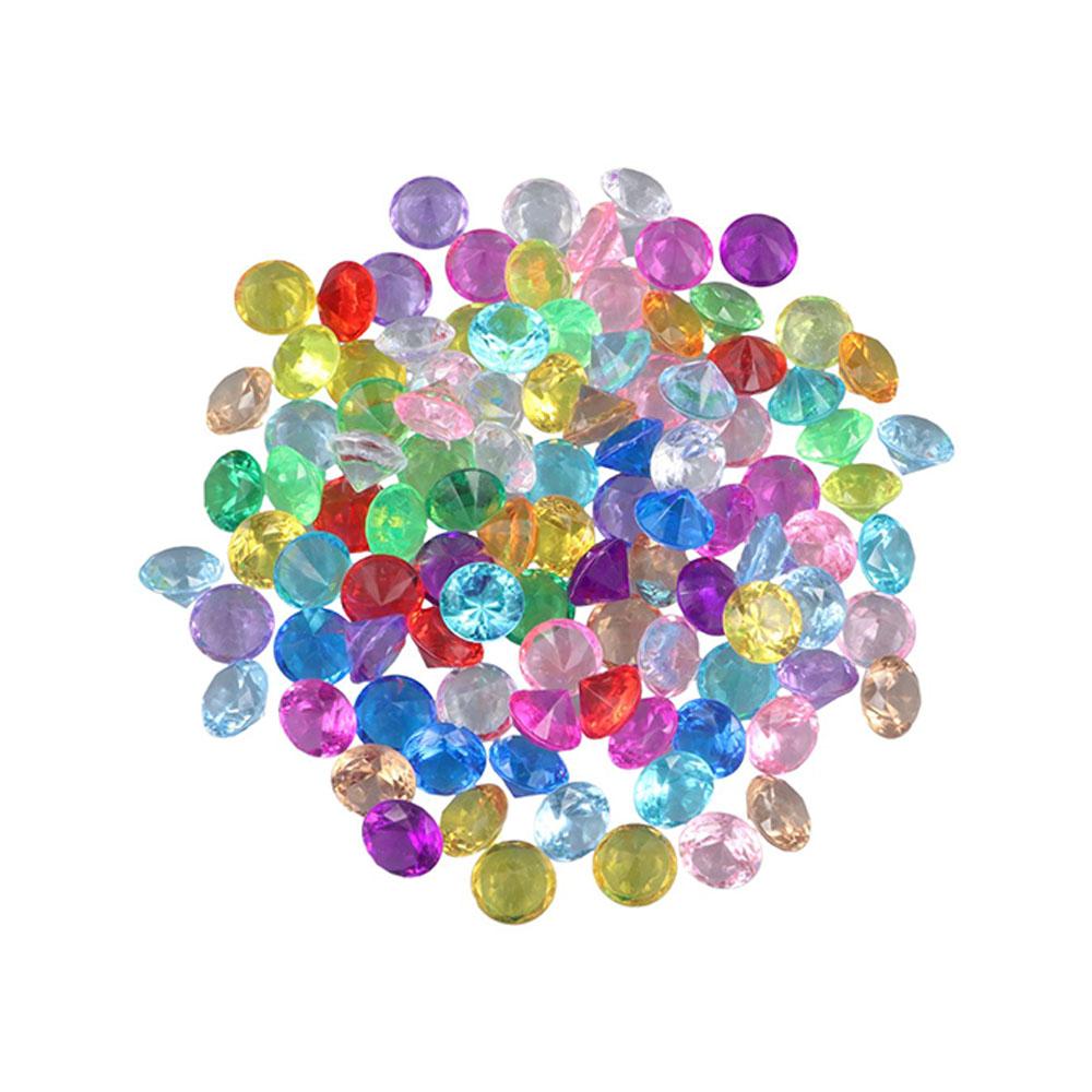Реквизит Разноцветные свадебные граненые бусины Акриловые бриллиантовые драгоценные камни Ювелирные изделия Искусственные бриллиантовые драгоценные камни Игрушки-наполнители