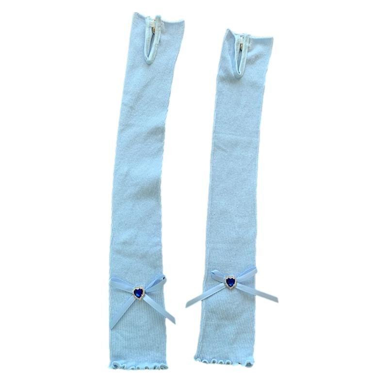 Женские винтажные рукава балеткор рукава для рук кружевные бриллиантовые вязаные перчатки блестящие бриллиантовые перчатки кружево синий