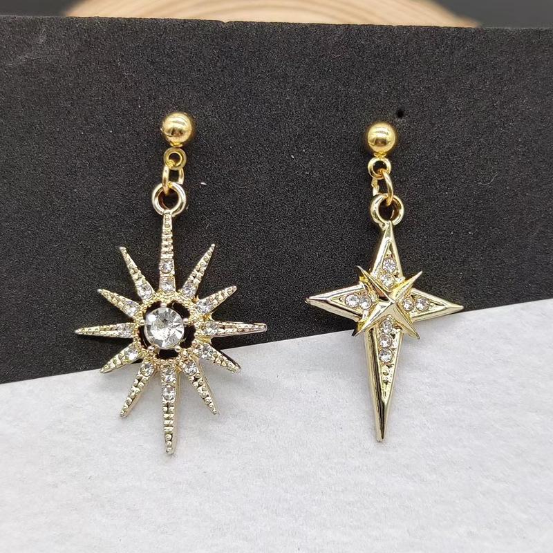 Бриллиантовые серьги Sun Star