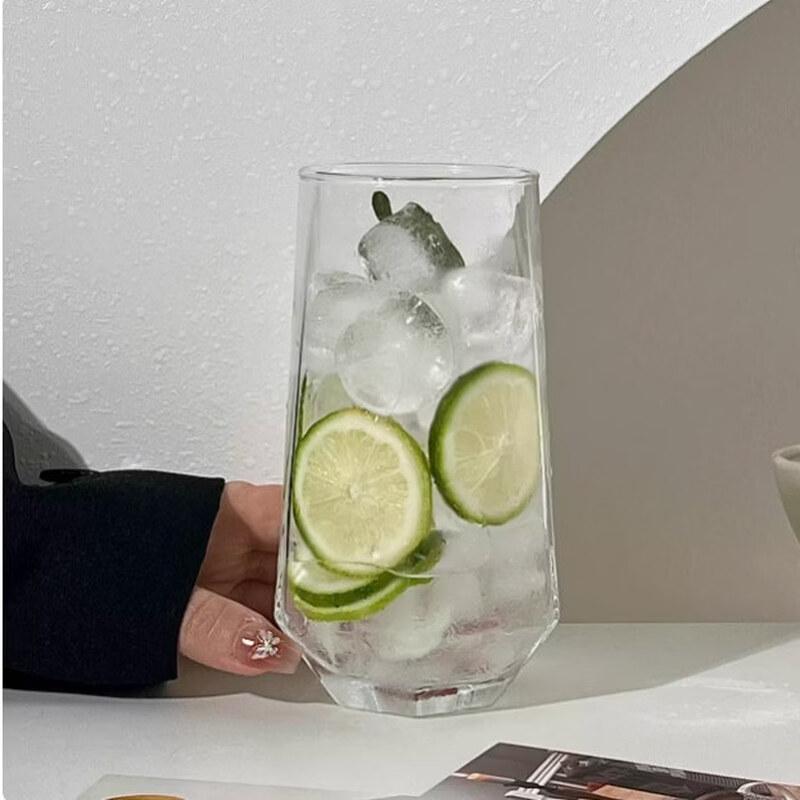 Бриллиантовые шестигранные стеклянные стаканы для питья